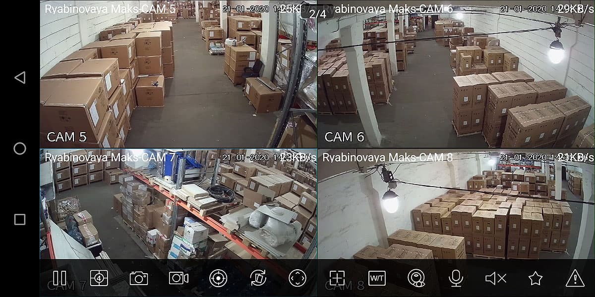 Видеорегистратор на складе